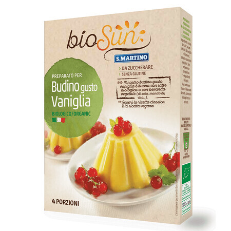 Powder for gluten-free vanilla pudding Eco Biosun, 35 gr, S.Martino