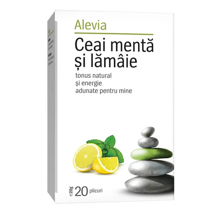 Thé à la menthe et au citron, 20 sachets, Alevia