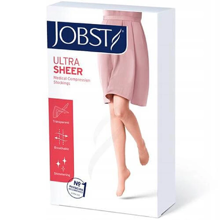 JOBST ULTRASHEER lange compressiekousen CCL2 zwart, maat 2 ZP