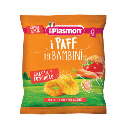 Puffs mit Tomaten und Karotten, +12 Monate, Plasmon