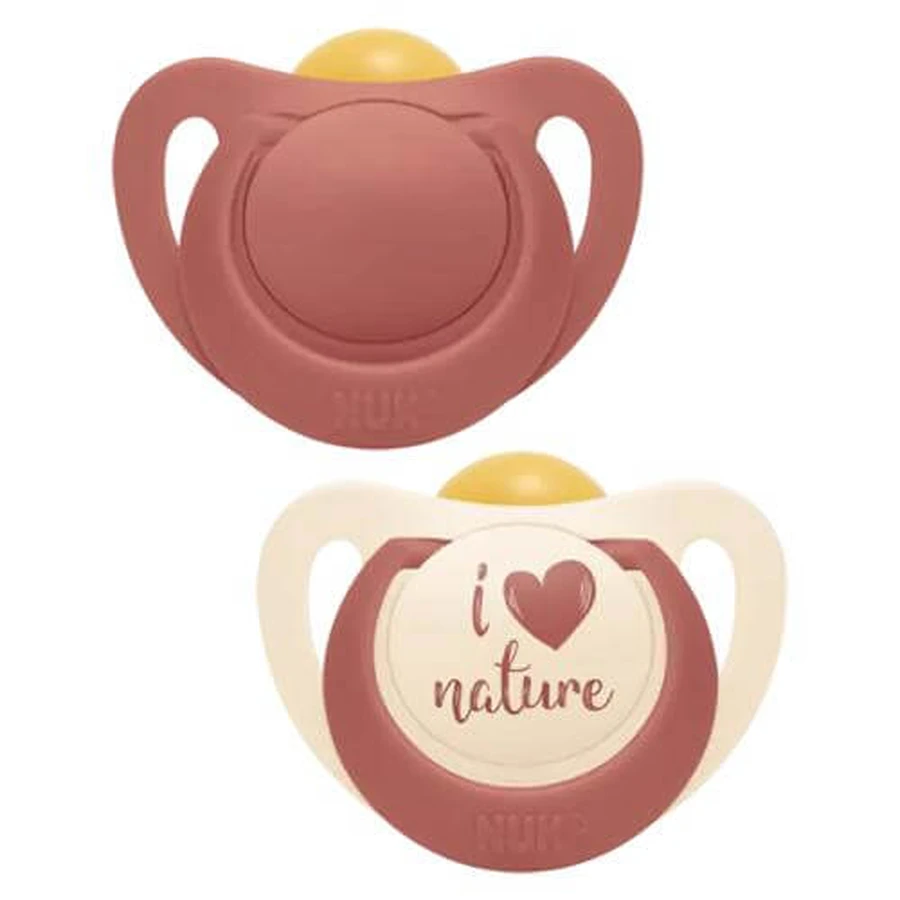 NUK FOR NATURE succhietto in lattice 18-36m terracotta, 2 pz.