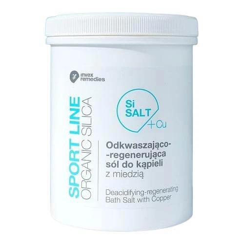 INVEX REMEDIES SiSALT+Cu Sport Line Ontzurend en regenererend badzout met koper, 1500 g