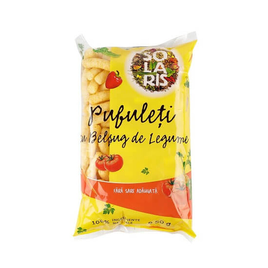 Pufuleti fara sare Belsug de legume, 50 gr, Solaris