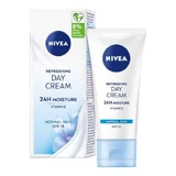 NIVEA Crema de Día Refrescante 24H Hidratación FPS 15, 50 ml