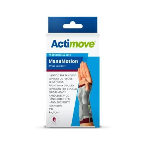 Actimove Professional Line Polsstabiliserende brace met versteviging en medische compressie (XXL) rechts wit