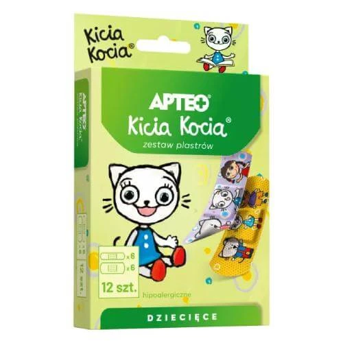APTEO Poes Patch Set voor kinderen, 12 stuks.