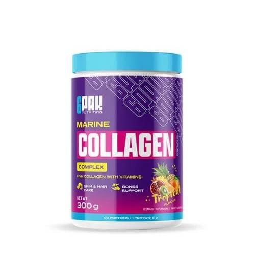 6Pak Nutrition Marine Collagen Complex tropische vruchtensmaak, 300 g