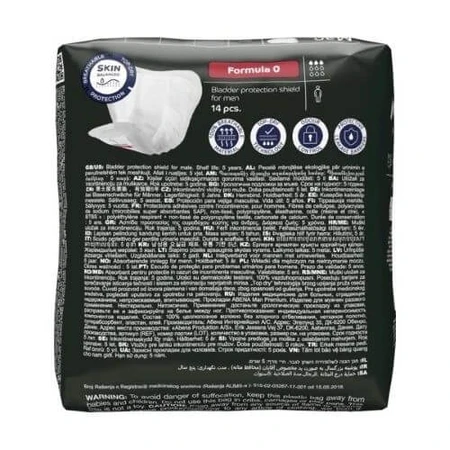 ABENA MAN Formula 0 Premium anatomisch vulstuk, 14 stuks