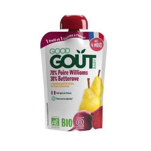 Good Gout Baby BIO Williams Peer met rode biet, 120 g