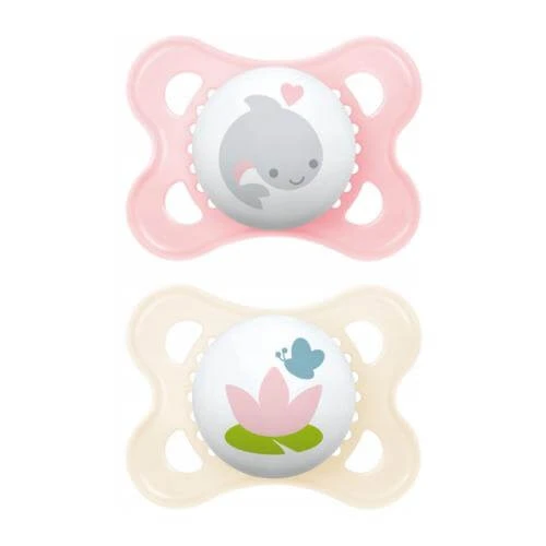 MAM Originele Orthodontische Fopspeen 2-6m Sealife Meisje, 2st