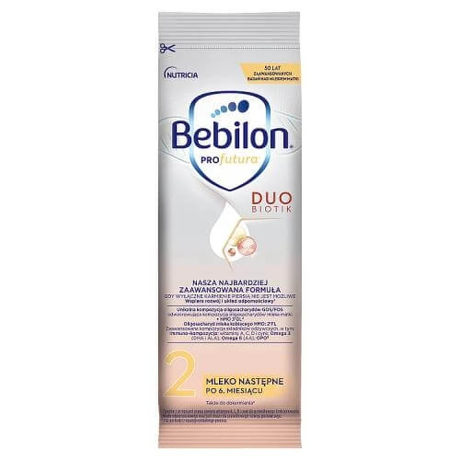 Bebilon Profutura Duobiotik 2 Leche de continuación después de 6 meses sobre, 28,8 g