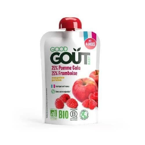 Goed voor jicht BIO Appel met framboos, 120 g