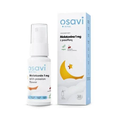 OSAVI Vital Melatonine met Passiflora Oral Spray 1mg - Kers, 25ml