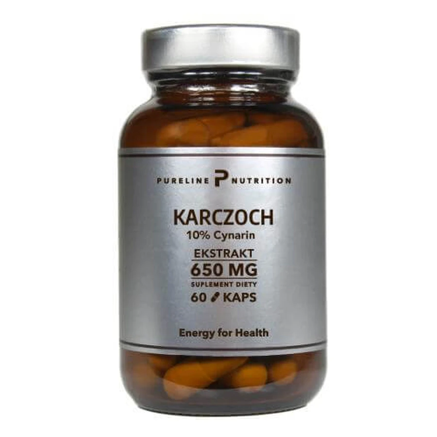 Pureline Nutrition Artisjok extract 650 mg, 60 capsules