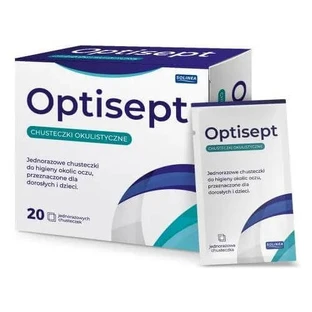 Lingettes ophtalmiques Optisept, 20 pièces