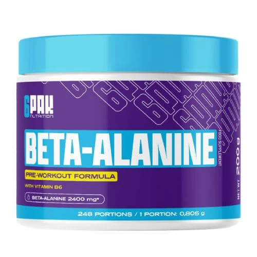 6Pak Voeding Beta-Alanine, 200 g