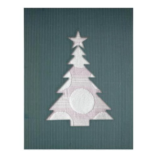 TEXPOL bamboe handdoek SKY SUN 70x140cm roze in een groene kerstdoos, 1 stuk