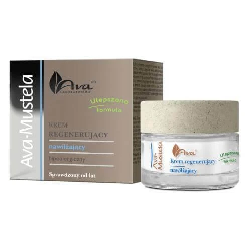 Ava Mustela Regenererende en Hydraterende Gezichtscrème, 50 ml