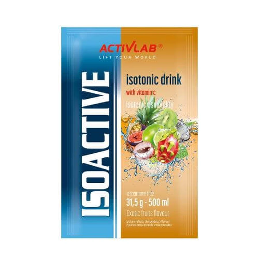 ACTIVLAB ISOACTIVE Bebida isotónica Fruta exótica, 31,5g