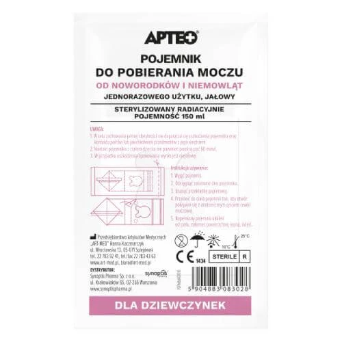 APTEO Steriele urine-opvangbak voor meisjes, 150 ml