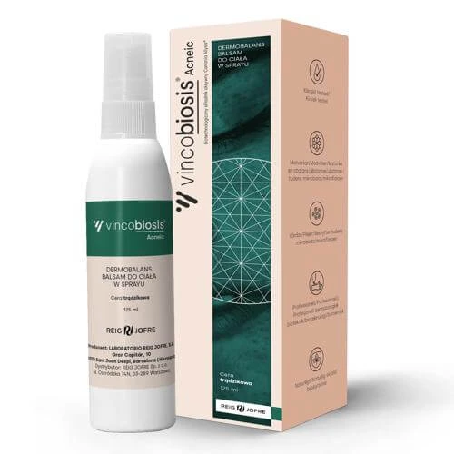 Vincobiosis Acneic Dermobalans Body Lotion Spray voor de acnegevoelige huid, 125 ml