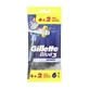 Gillette Blue 3 gladde scheermesjes, 6st