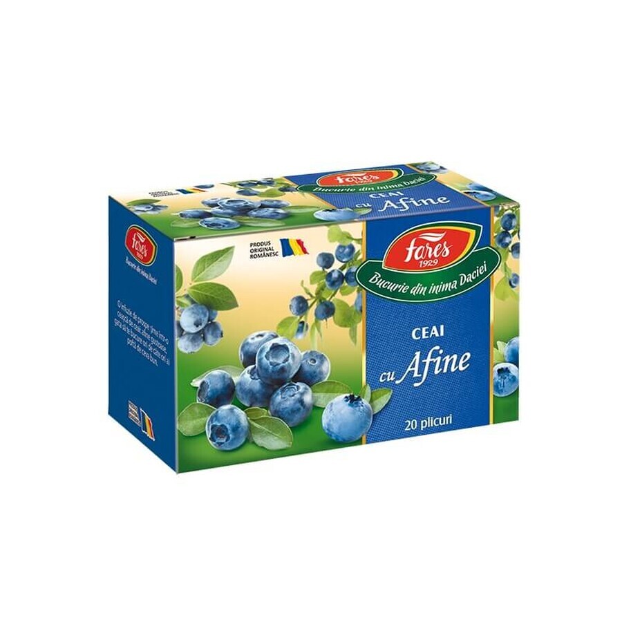 Thé aux myrtilles Aromfruct, 20 sachets, Fares