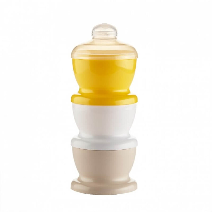 Melkcontainer met 3 compartimenten, Ananas, Thermobaby