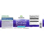 Swanson Chroom Picolinaat 200mg 100 Capsules