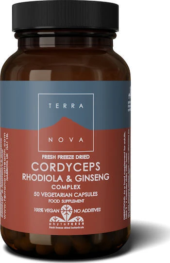 TerraNova Cordyceps Rhodiola & Ginseng 50 caps