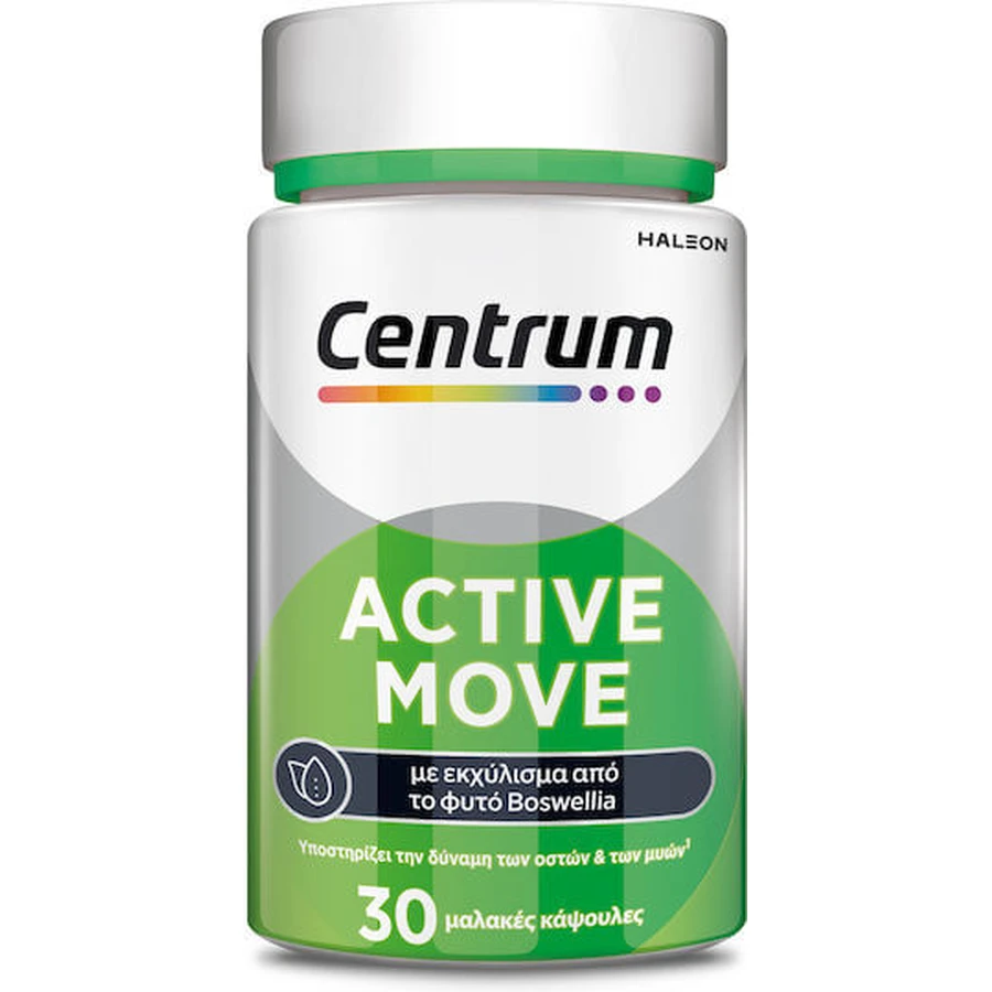 Centrum Active Move Multiwitamina z ekstraktem z Boswellia Serrata dla zdrowia jaj 30 kapsułek miękkich: ceny i cechy