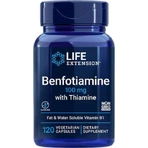 Life Extension Benfotiamine Avec Thiamine 100mg Complément Alimentaire Spécial 120 gélules végétales