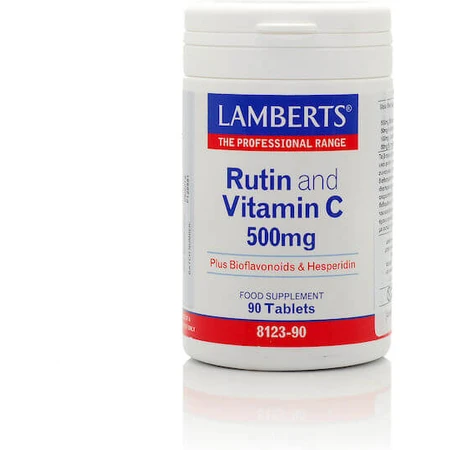 Lamberts Rutin and Vitamin C Multivitamin for Energy & Immune System Strengthening 500mg 90 Tablets