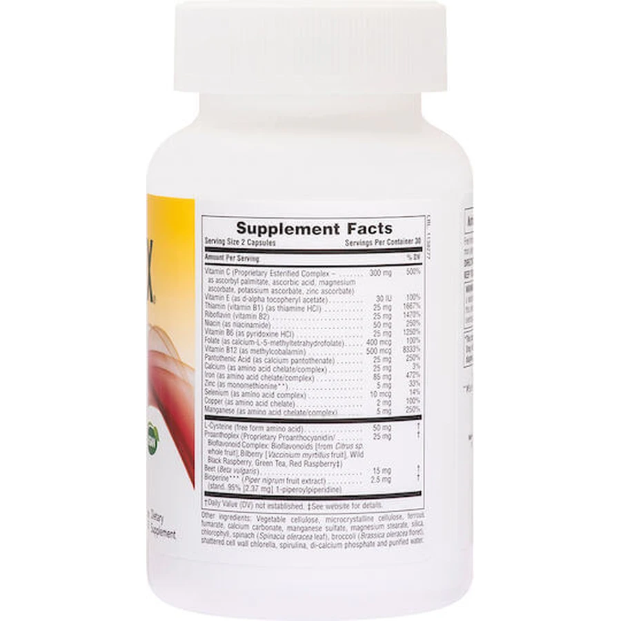 Nature's Plus Hema-Plex IJzer met Synergistische Factoren 60 capsules