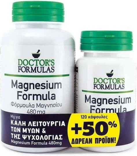 Doctor's Formulas Magnesium Formule 480mg 2 x 90 Capsules
