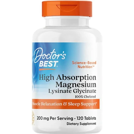 Doctor's Best Hoog Opneembaar Magnesium 120 Tabletten