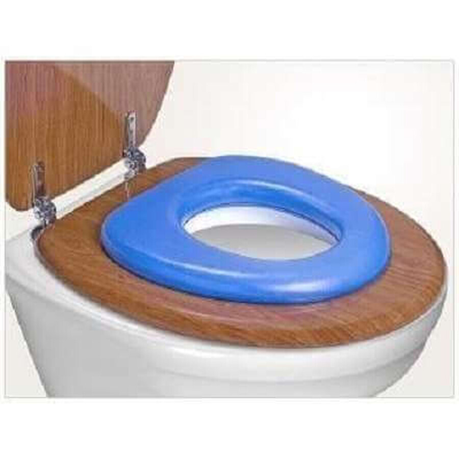 Toiletverkleiner antislip, blauw, Reer