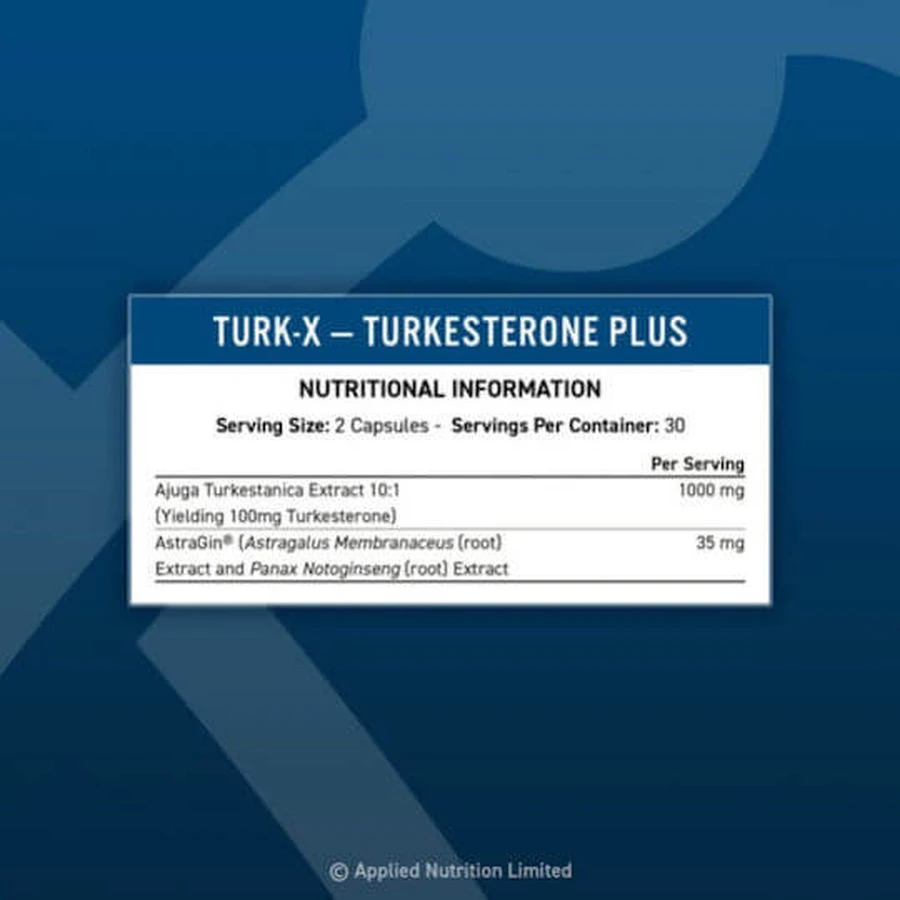 Applied Nutrition Turk X libido- & testosteronverhogend supplement 60 capsules