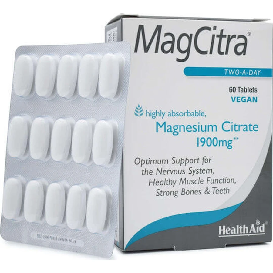 Health Aid MagCitra 1900mg 60 comprimidos