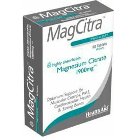 Health Aid MagCitra 1900mg 60 comprimidos