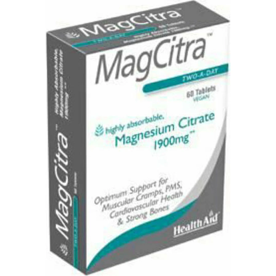 Health Aid MagCitra 1900mg 60 comprimidos
