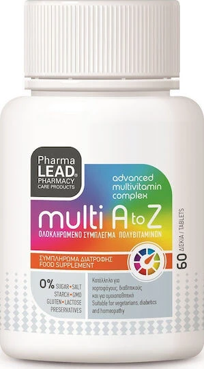 Pharmalead Multi A tot Z Multivitamine voor energie, immuunsysteem en huidversterking 60 x 1 capsules