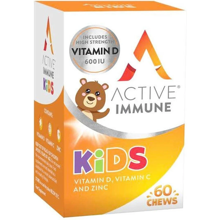 Actieve IJzer Immuun Kinderen Vitamine D, Vitamine C & Zink Multivitamine voor Versterking Immuunsysteem 60 geleisnoepjes