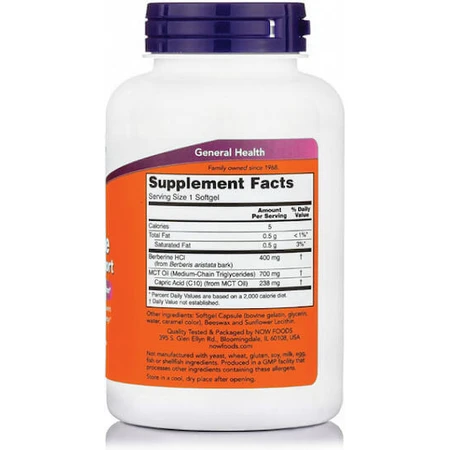 Now Foods Berberine Glucose Ondersteuning 90 softgels