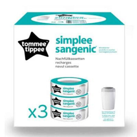 Rezerve Sangenic Simplee, 3 bucati, Tommee Tippee