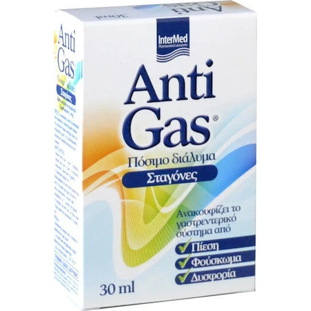 InterMed AntiGas Speciaal Voedingssupplement 30ml Citroen