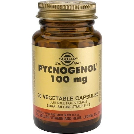 Solgar Pycnogenol 100mg Nahrungsergänzungsmittel Spezial 30 pflanzliche Kapseln