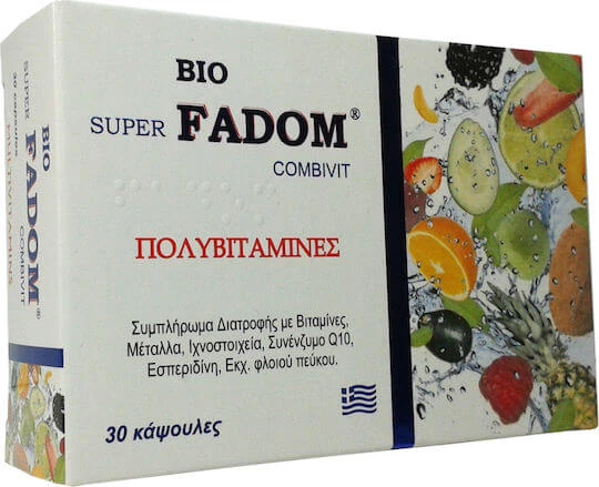 Medichrom Fadom Multivitamine voor energie, versterking immuunsysteem & haar 30 caps
