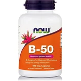 Now Foods B-50 Vitamin für Energie, Immunsystem und Nervensystem Stärkung 100 vegetarische Kapseln