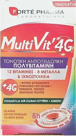 Forte Pharma MultiVit Multivitamine voor energie, versterking immuunsysteem & ei-gezondheid geschikt voor volwassenen 50+ 30 tabletten